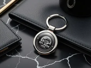 Portachiavi Personalizzati Logo Metallo Premium